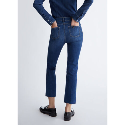 Liu Jo - Vaqueros bootcut tobilleros Azul