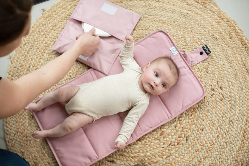 Napper verschoonmatje roze