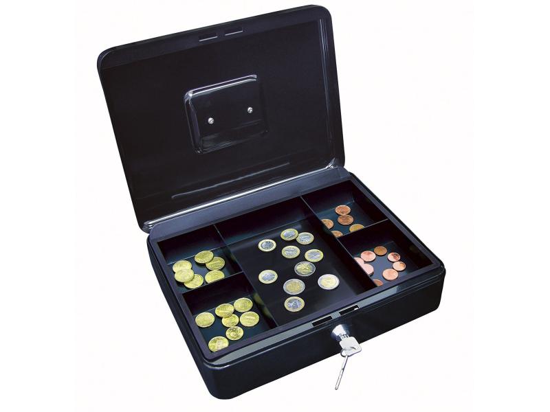 WEDO Geldkassette 5 Fächer, 30 x 24 x 9 cm Für die sichere Aufbewahrung Ihres Geldes