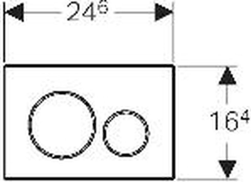 Geberit - Sigma 20 - Bedieningsplaat - Geborsteld RVS