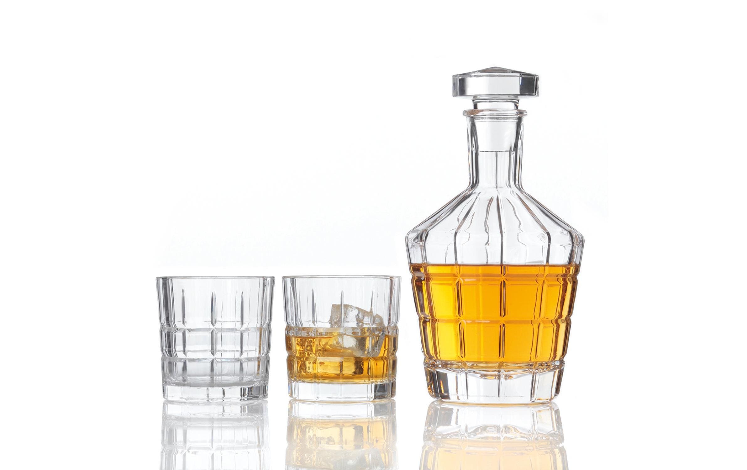 Whisky-Set Spiritii 0.7 l 3-Teilig, TransparentKaraffe mit zwei Gläsern