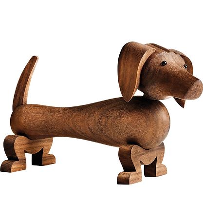 Kay Bojesen Holzfigur - Dackel - 18 cm - Walnuss