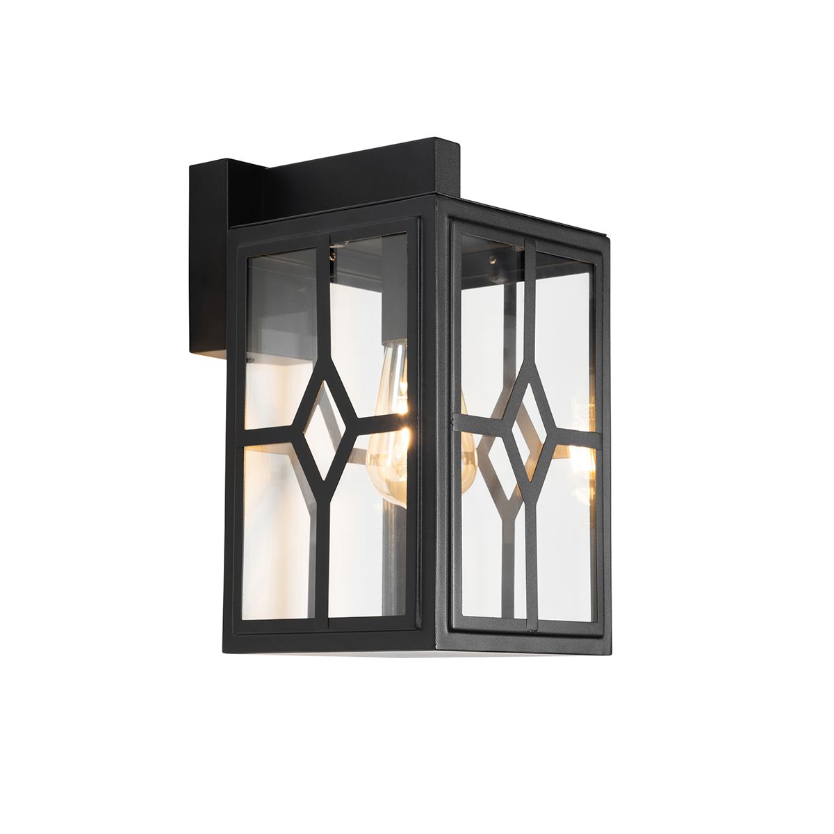 Klassieke buiten wandlamp zwart IP44 - Dover