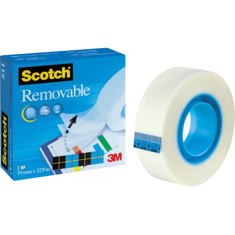 3M Scotch Magic Tape 811 (blau), ablösbar