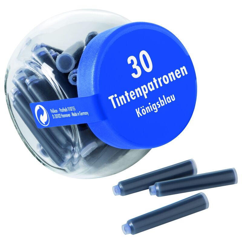 Pelikan Tintenpatronen, 30 Stück, königsblau