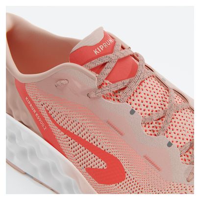 Chaussures Running Femme Kiprun KS900.2 Blanc/Corail