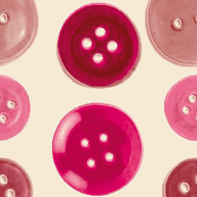 Adhésif décoratif motif Boutons rose 2 x 0,45 m