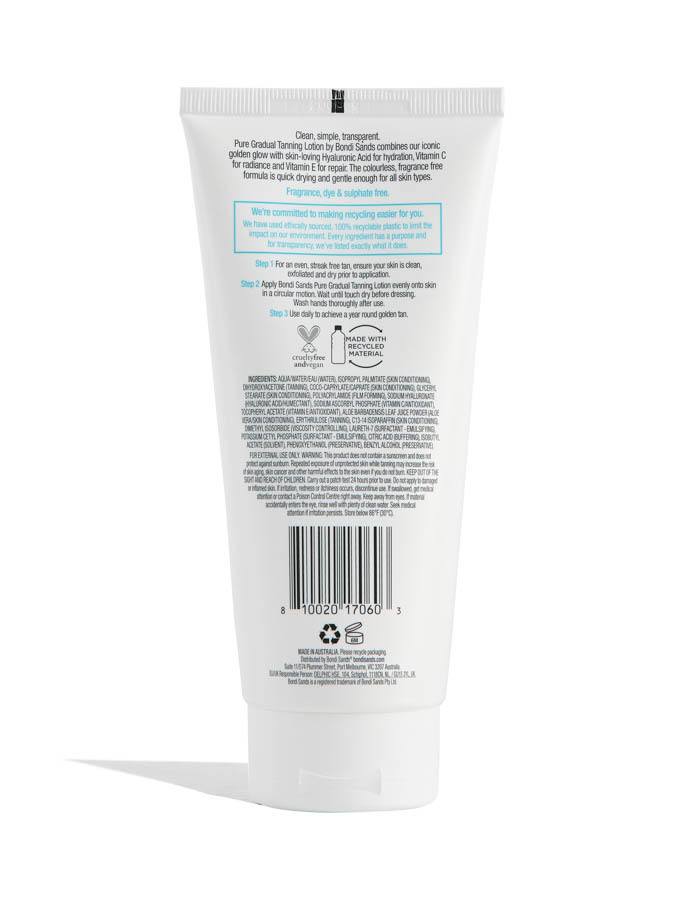 Bondi Sands Pure Gradual Tanning Lotion 200ml