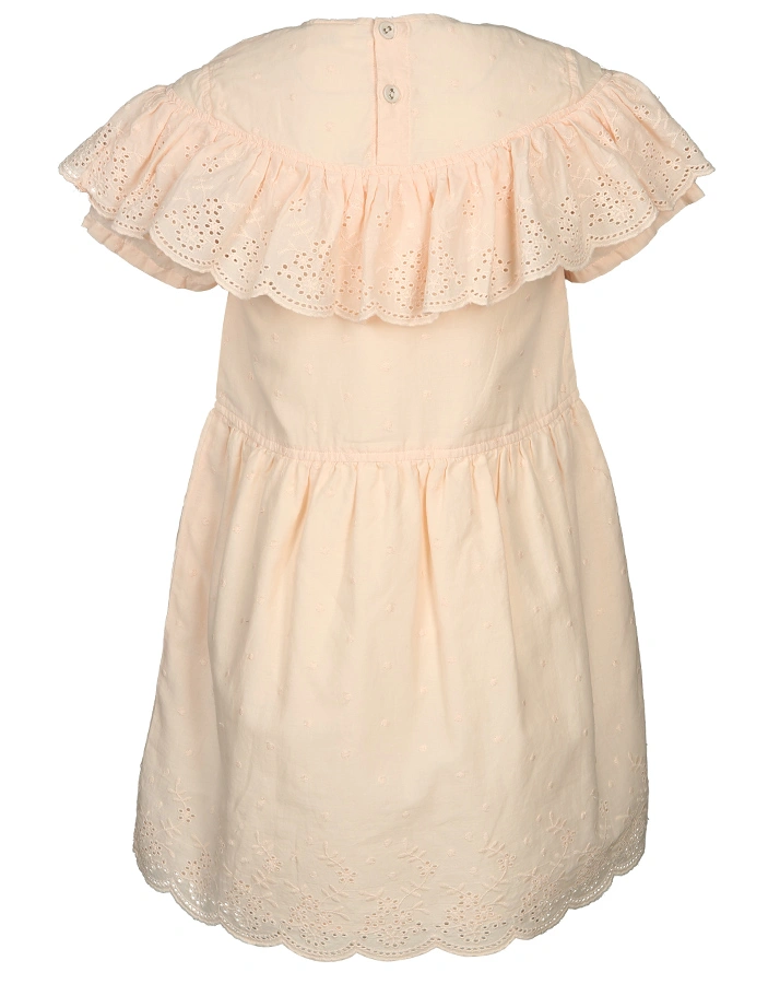 Kleid CREAMY mit Rüschen in pastellrosa