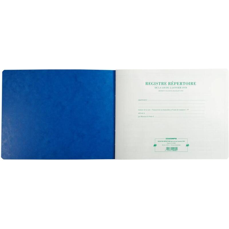 Piqûre 25x32cm pour agents immobiliers et marchands de biens - 80 pages