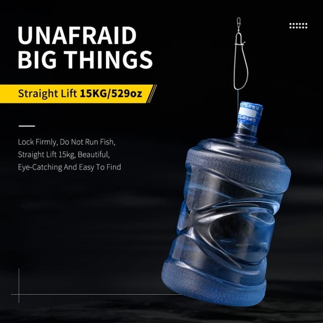 LEO Fishing Stringer Clip i rustfrit stål Fishing Stringer Clip 7 snaps