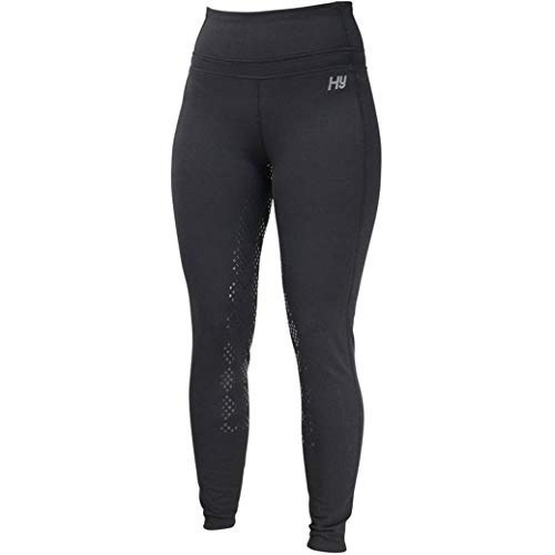 Calça legging para pilotagem esportiva feminina, preta.