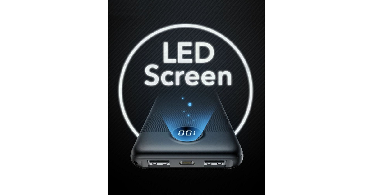 VEGERL10 powerbank 10.000mAh  (Zwart)
