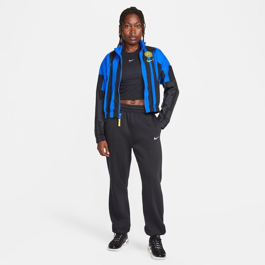 Inter Milan Veste Courtside Lightweight - Bleu/Noir/Jaune Femme
