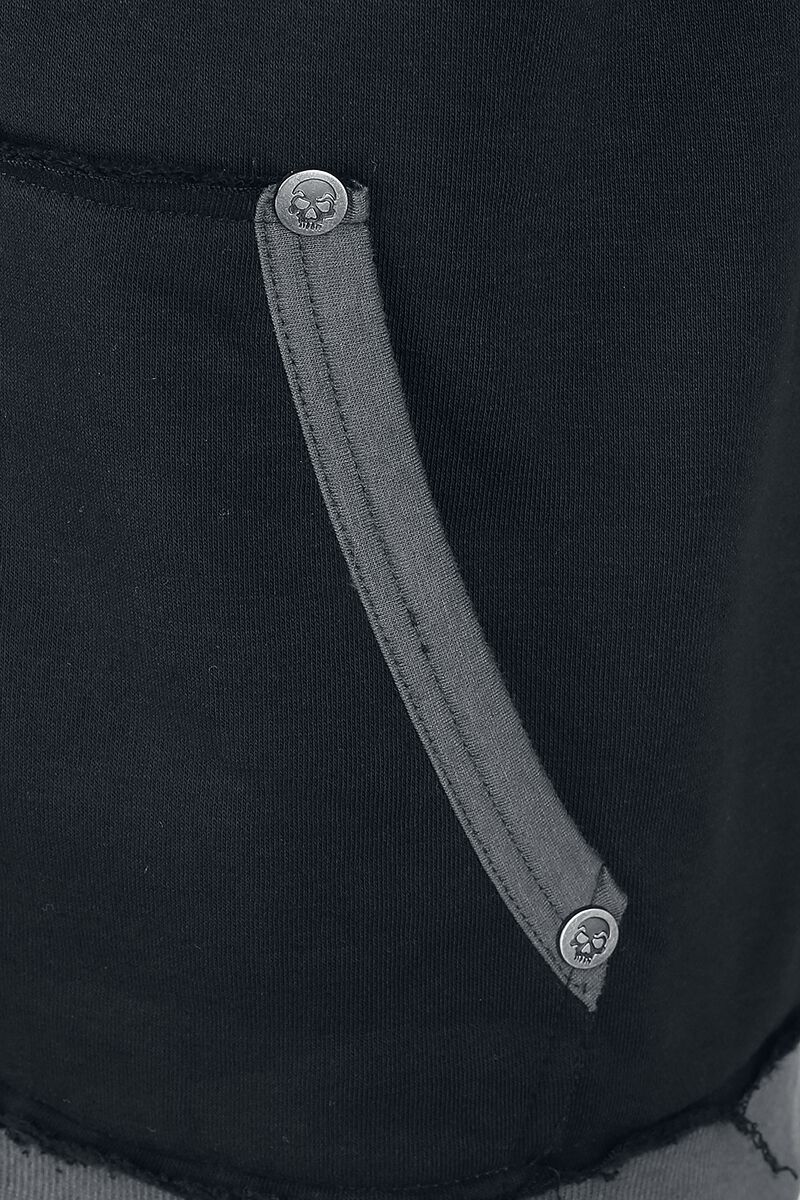 Veste À Capuche Noire Imprimé Rock Rebel & Crânes | Rock Rebel by EMP Sweat-shirt zippé à capuche