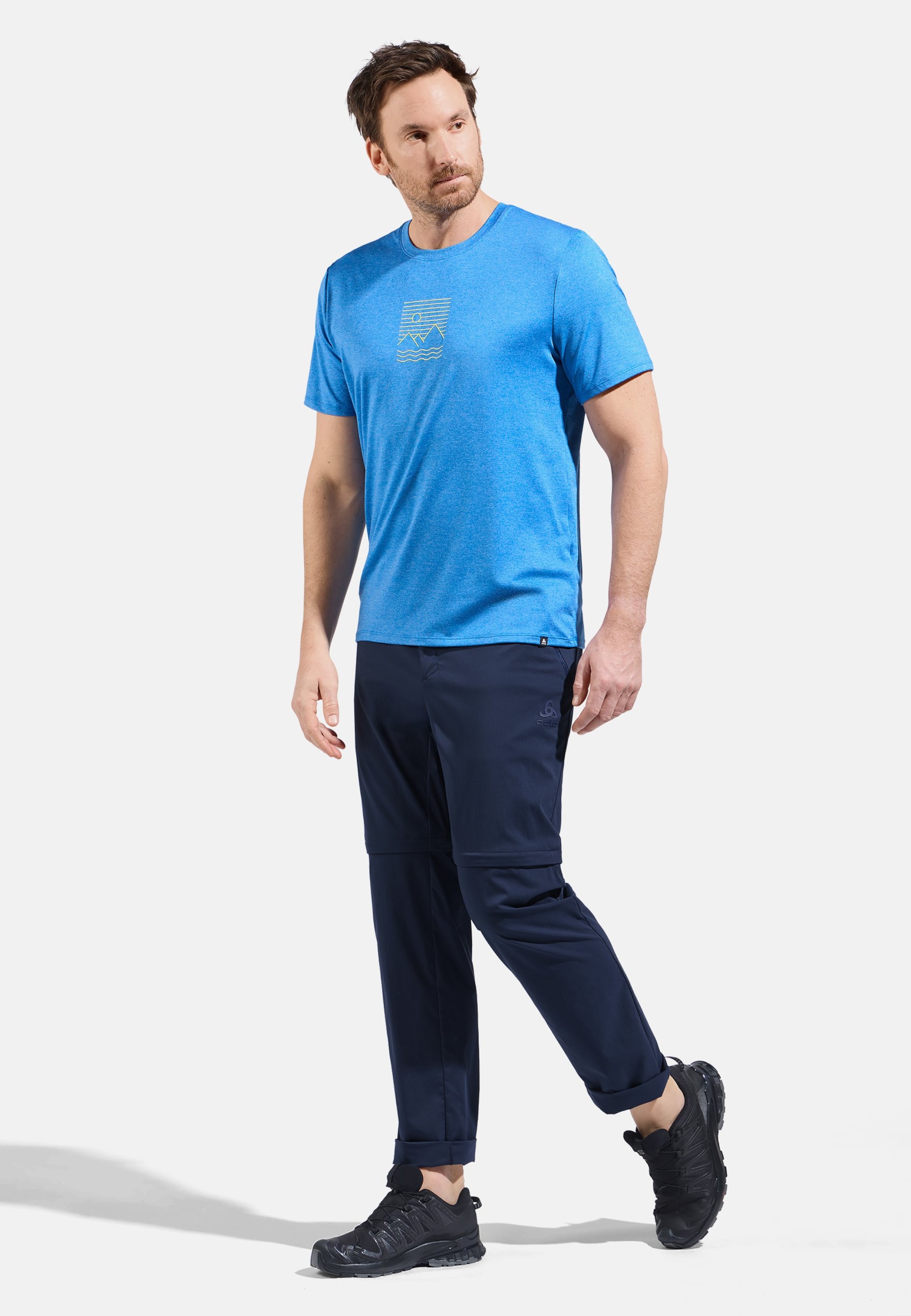 Ascent Light Zip-Off-Wanderhose in medieval blue