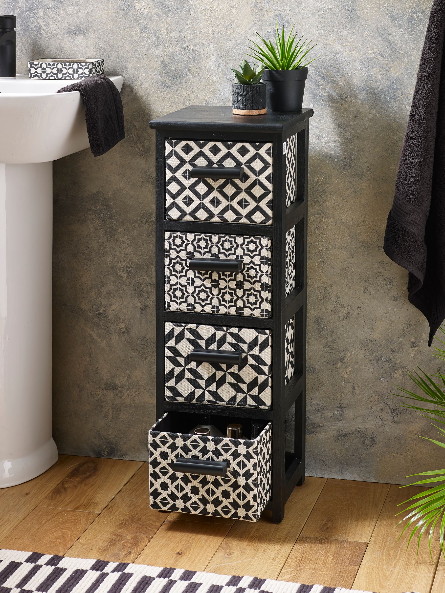 Geo Print Storage Drawers