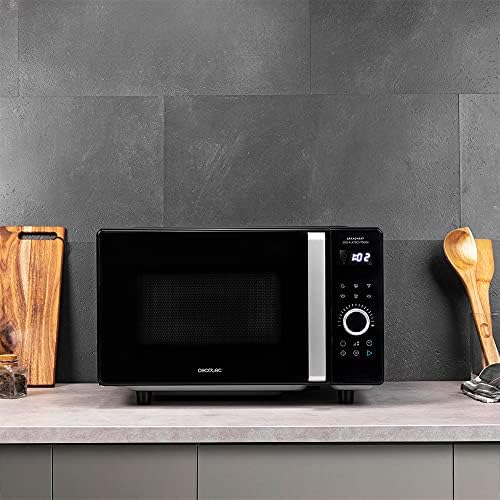 Cecotec Micro ondes numériques sans plaque GrandHeat 2010 Flatbed Steel. Puissance 700 W, Capacité 20 Litres, Grille 900 Watt, 9 Fonctions préréglées, Démarrage rapide, Nettoyage facile. : Cuisine et Maison