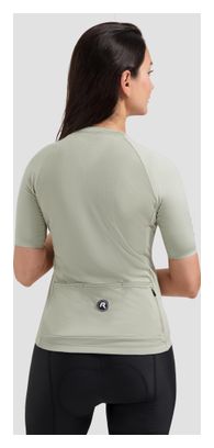 Maillot Manches Courtes Vélo Rogelli Essential II Taupe Femme