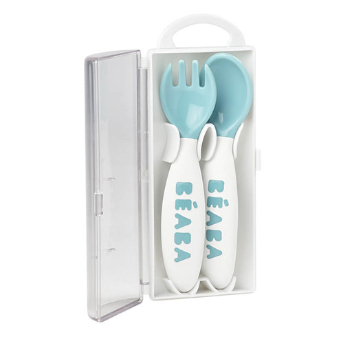 Set de 2 couverts ergo 2ème âge bleu - BEABA