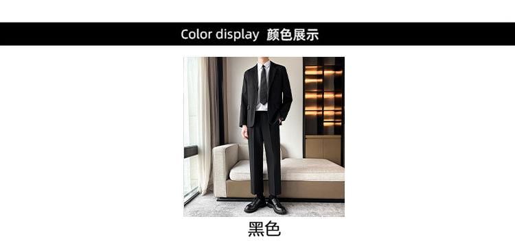 Bay Go Mall - Mid Rise Plain Straight Leg Dress Pants