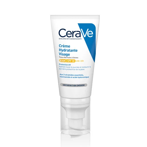 Crème Hydratante Visage SPF 30 pour les peaux normales à sèches Cerave - 52 ml