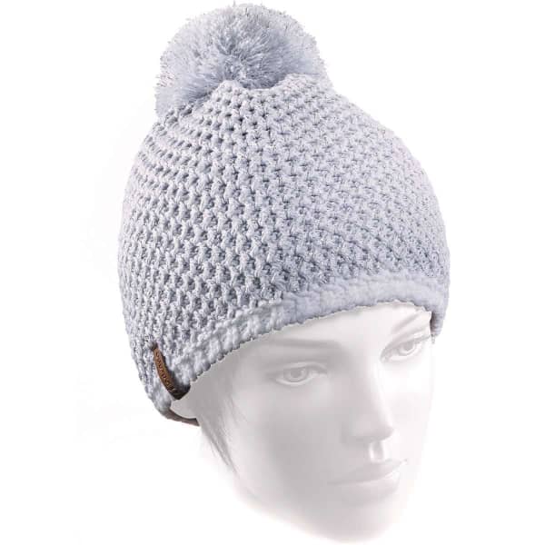 Bonnet ski LE DRAPO BONNET APRES-SKI LUREX GRIS CLAIR