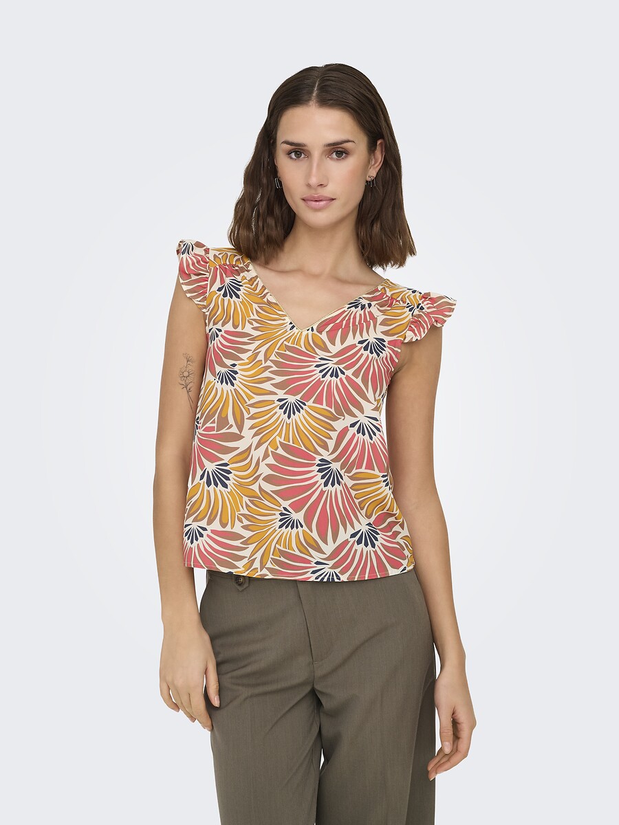 SOMENTE<br>Blusa de manga curta estampada