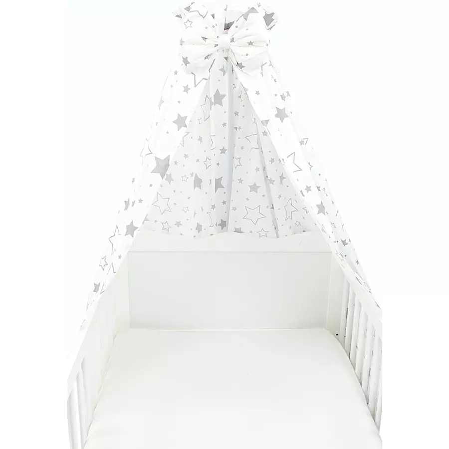 TupTam Babybett Himmel mit Schleifchen weiß Modell 3