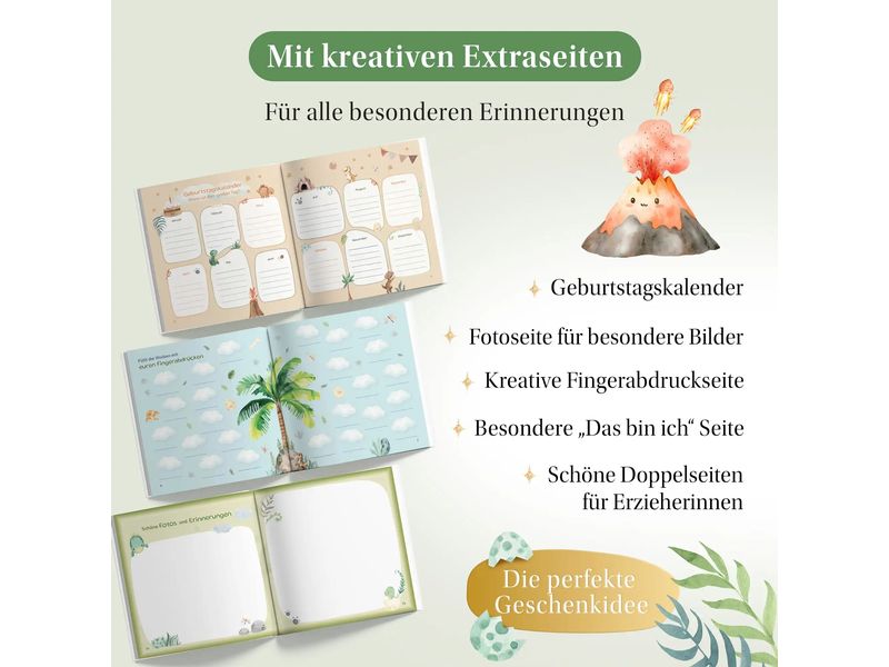 Eulentaler Kindergartenfreundebuch Dino Liebevolles Freundealbum für Kita-Erinnerungen