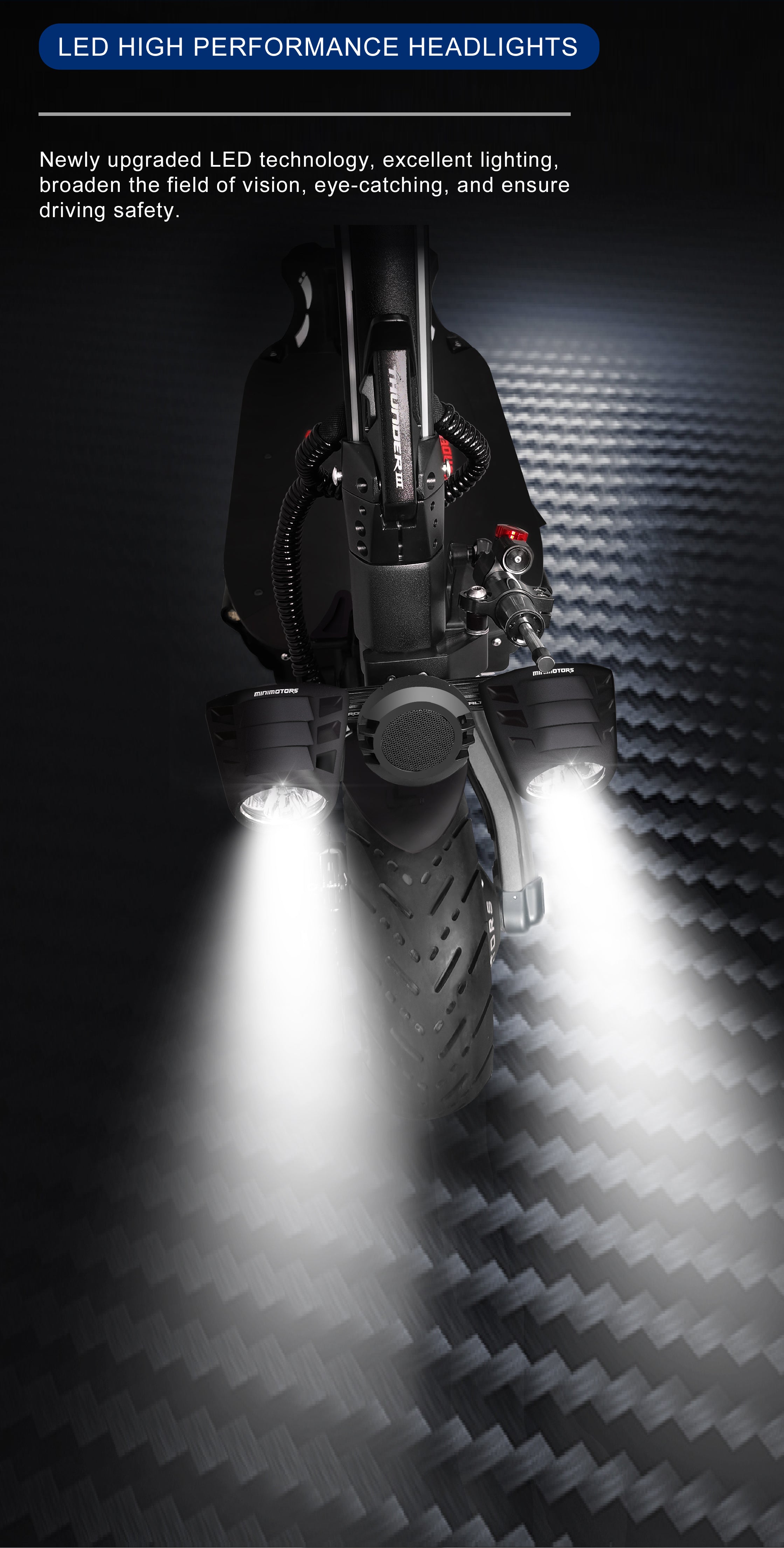 Trottinette Électrique Dualtron Thunder 3 - 11 Pouces (72V40Ah)
