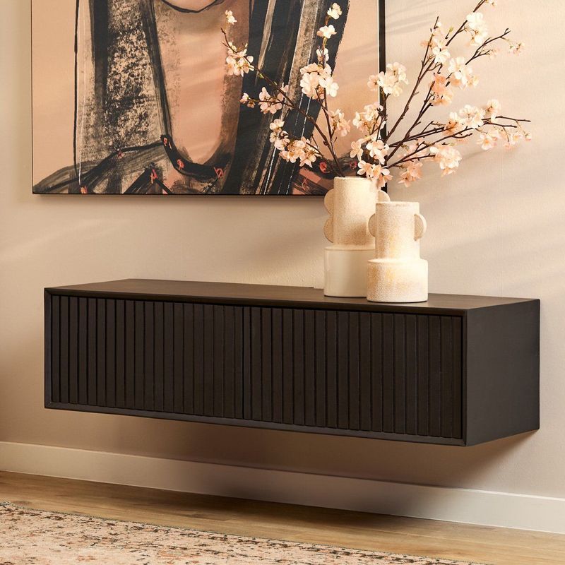 StarFurn - Madison - Tv-meubel - Zwart - Mangohout - 120cm