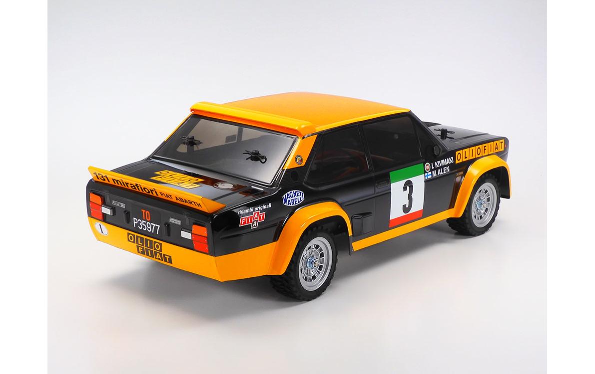 Rally Fiat 131 Abarth Olio MF-01X Bausatz, 1:10<br>Rally Modell auf Tamiya MF-01X Chassis mit Allradantrieb