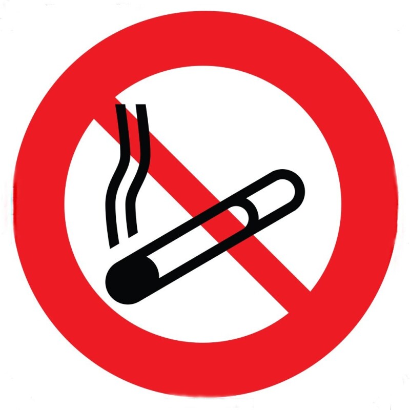 Panneau rond Interdit de Fumer