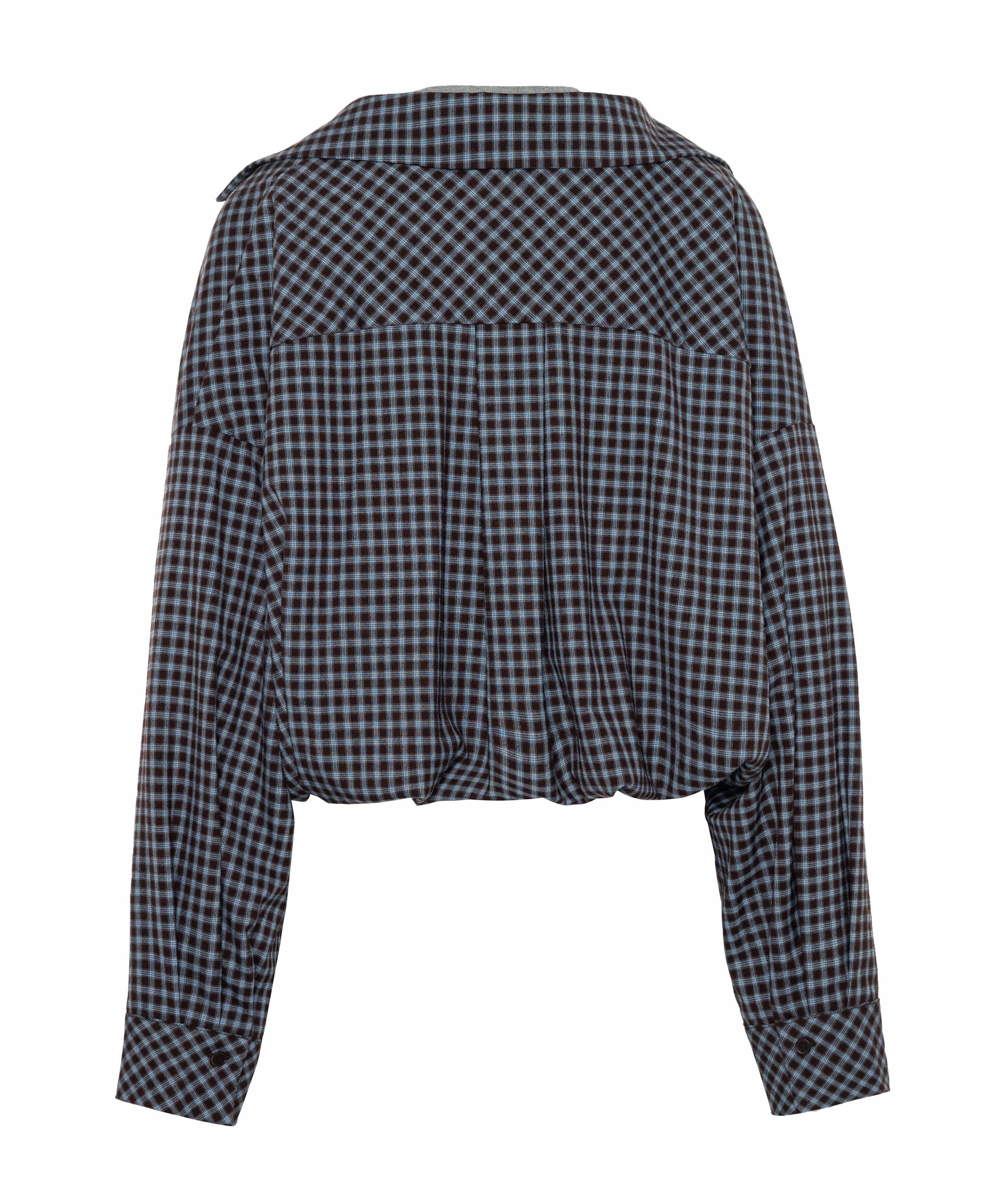 ELEH Dames blouse bruin
