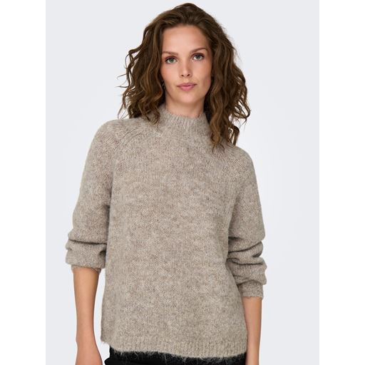 JDY Zoey Life Striktrøje, Chateau Gray Melange, S
