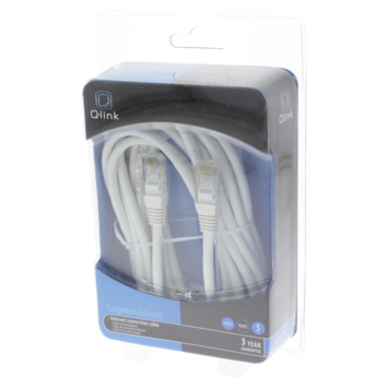 Q-Link UTP kabel CAT6 AWG26 2RJ45 5 meter wit