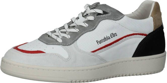 Pantofola d'Oro Baveno Uomo Low Lage sneakers Leren Sneaker Heren Wit