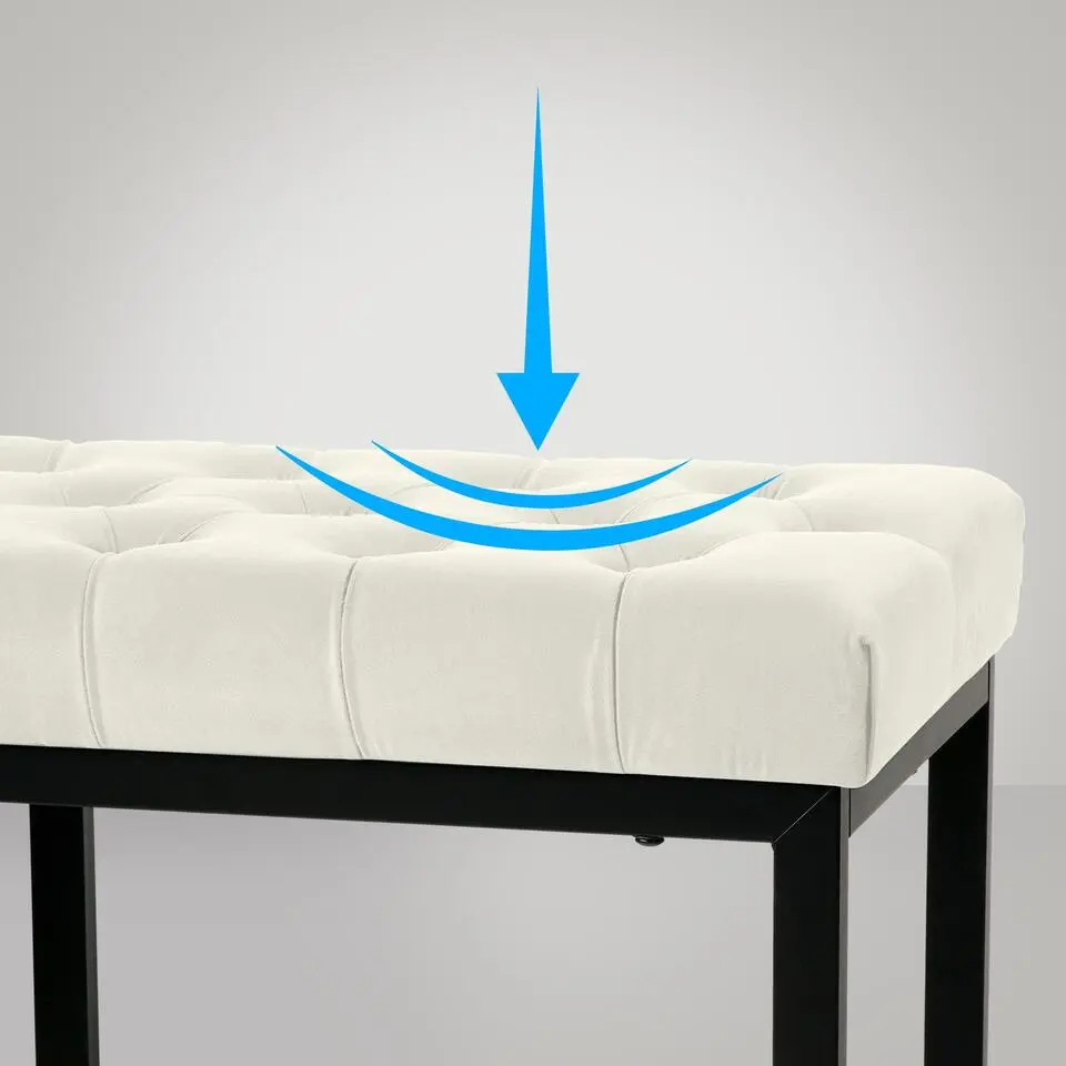 CLP 2-zits Bankje Polson 150 cm - creme
