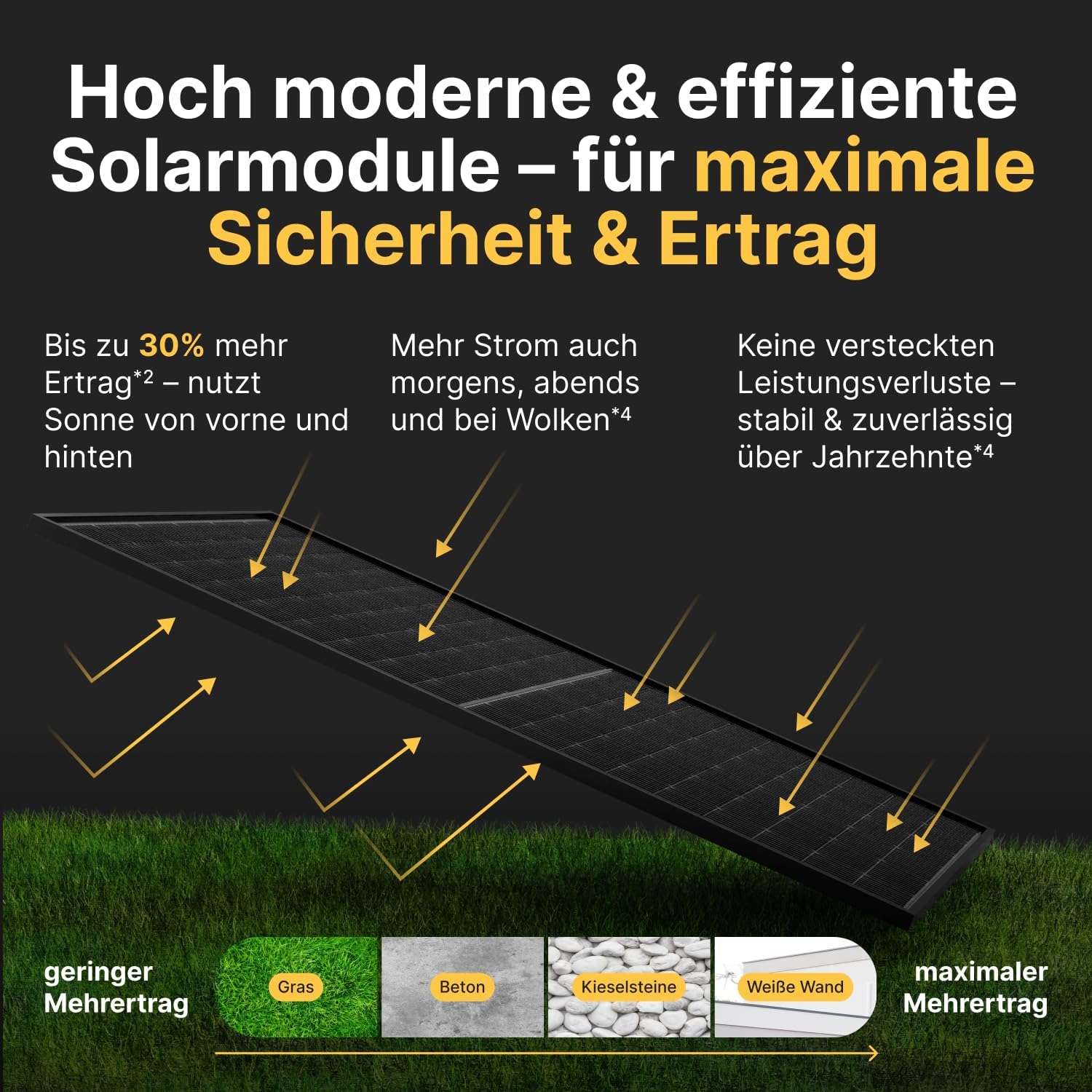 1000W Balkonkraftwerk mit Halterung (Flachdach) - Balkonkraftwerk 800W komplett Steckdose - 800 Watt Wechselrichter - Solaranlage Komplettset - 500W bifaziale Solarmodule inkl. Zubehör