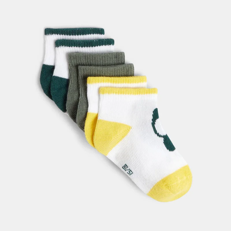 Socquettes (lot de 3) bébé garçon Gris ou noir