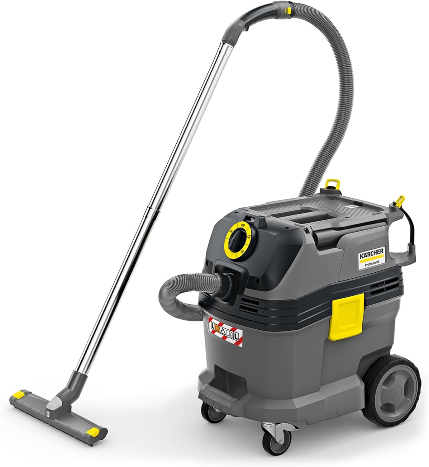 Karcher Nass- und Trockensauger NT 30/1 Tact L, Leistung: max. 1380 W, Flachfaltenfilter, Kunststoffbehälter: 30 l, Saugschlauch: 2,5 m, Krümmer, breite Nass-/Trockenbodendüse (360 mm), Fugendüse