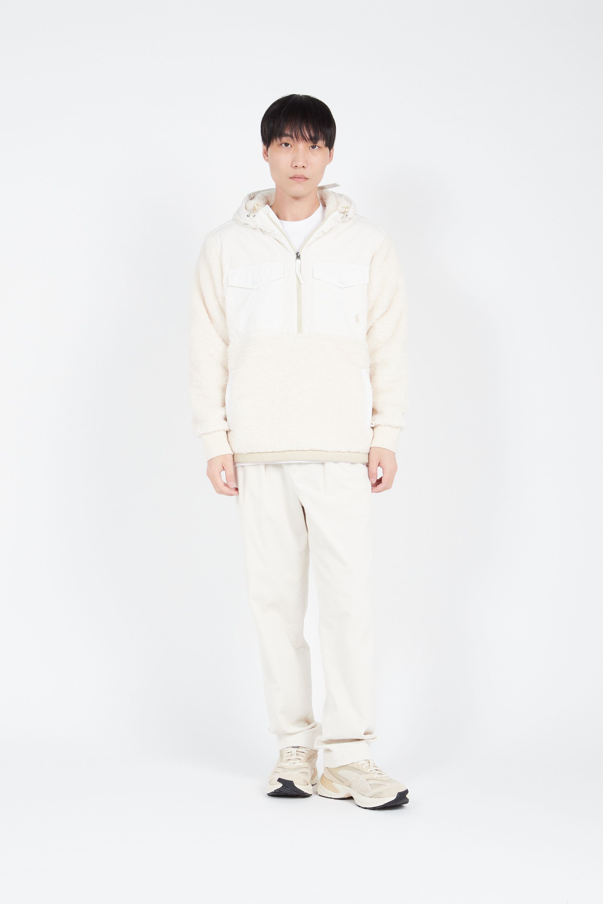 POLO RALPH LAUREN Veste CURLY HI-PILE/NYLON-LSL-PLO Beige