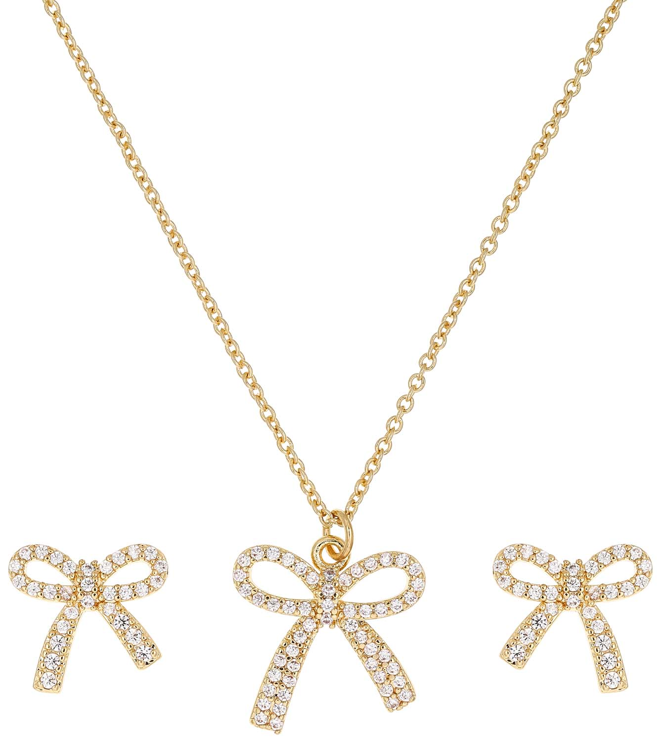 Set - Zirkonia Bow