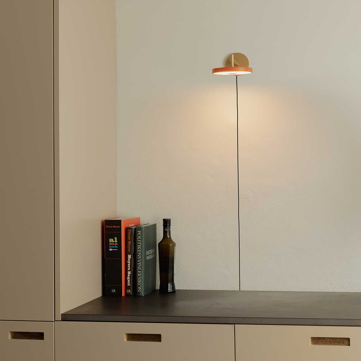 Wandlamp Asteria Short Oud roze