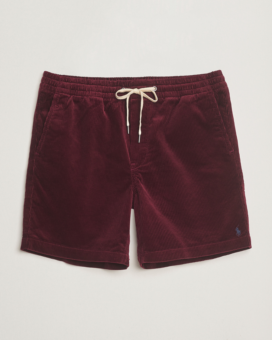 Polo Ralph Lauren Prepster Corduroy Drawstring Shorts Ruby Red