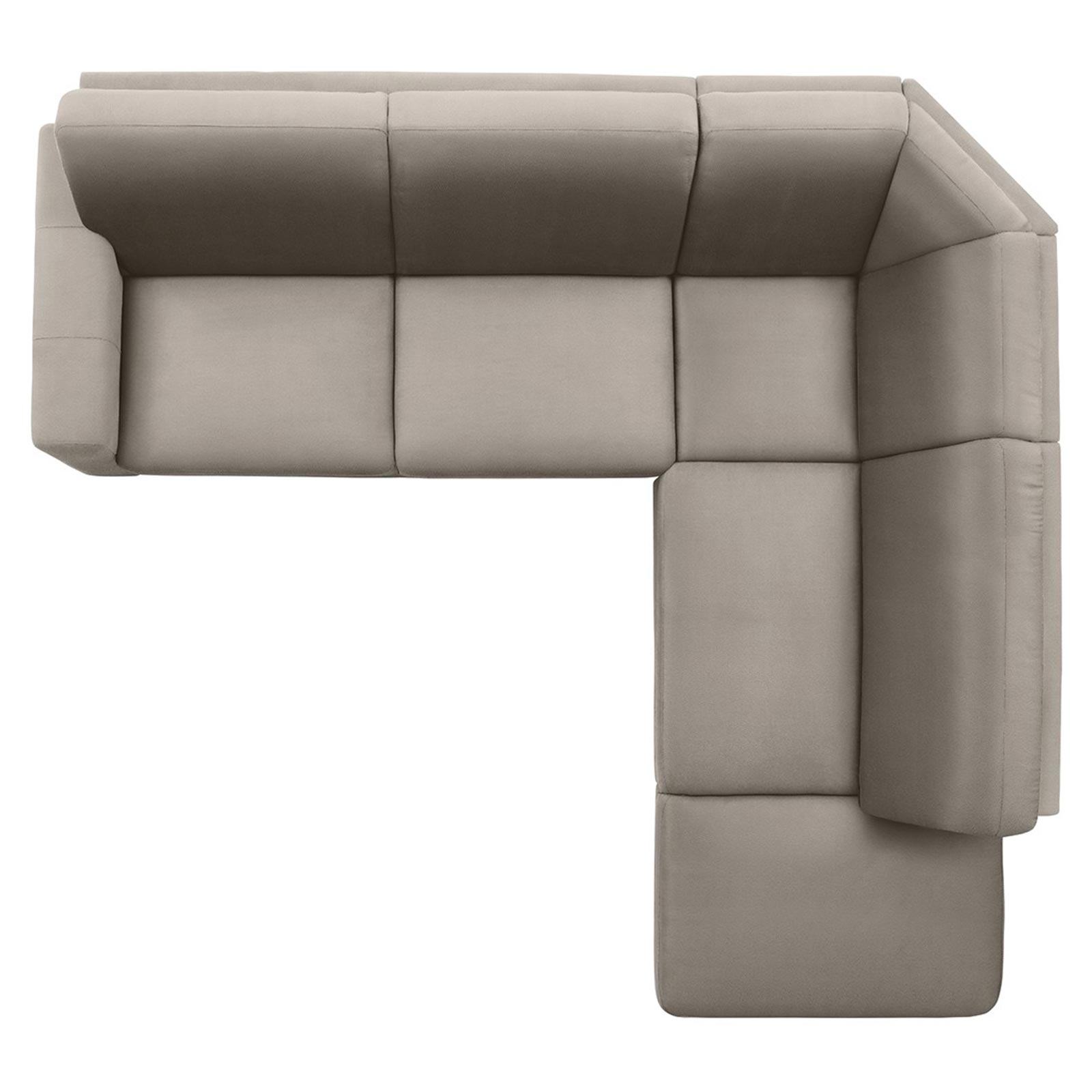 polsterpower Ecksofa - Holiday alu - Basismodell - Ottomane rechts