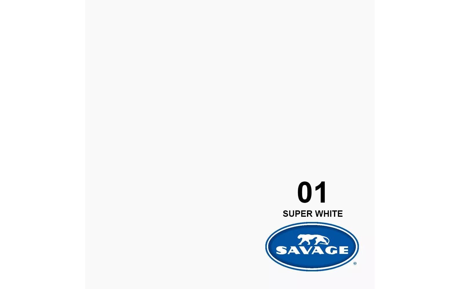 Hintergrund Papier 2.18 x 11 m Super White<br>Das Hintergrundpapier von Savage