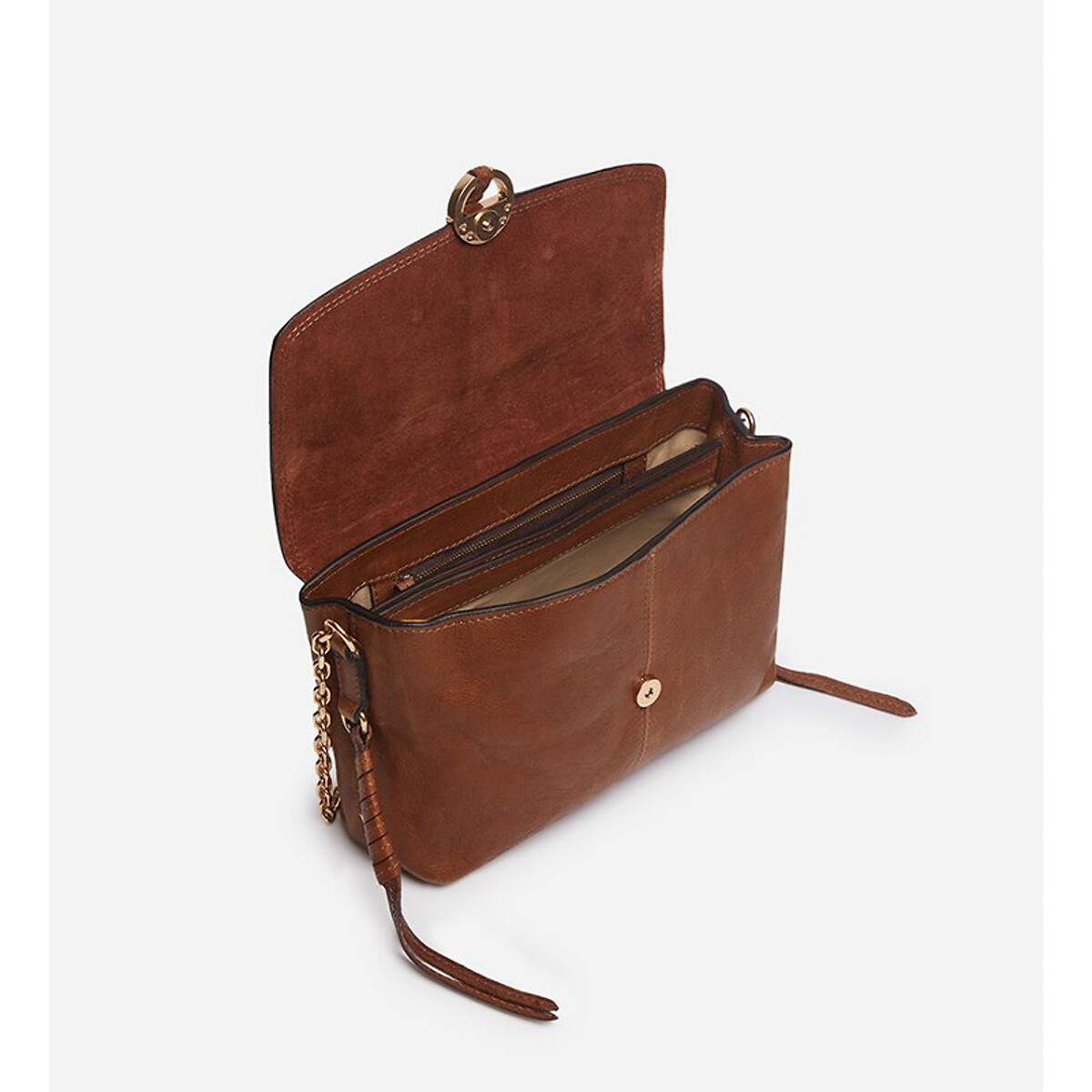 VANESSA BRUNO<br>Bolsa de ombro de couro, Othilia