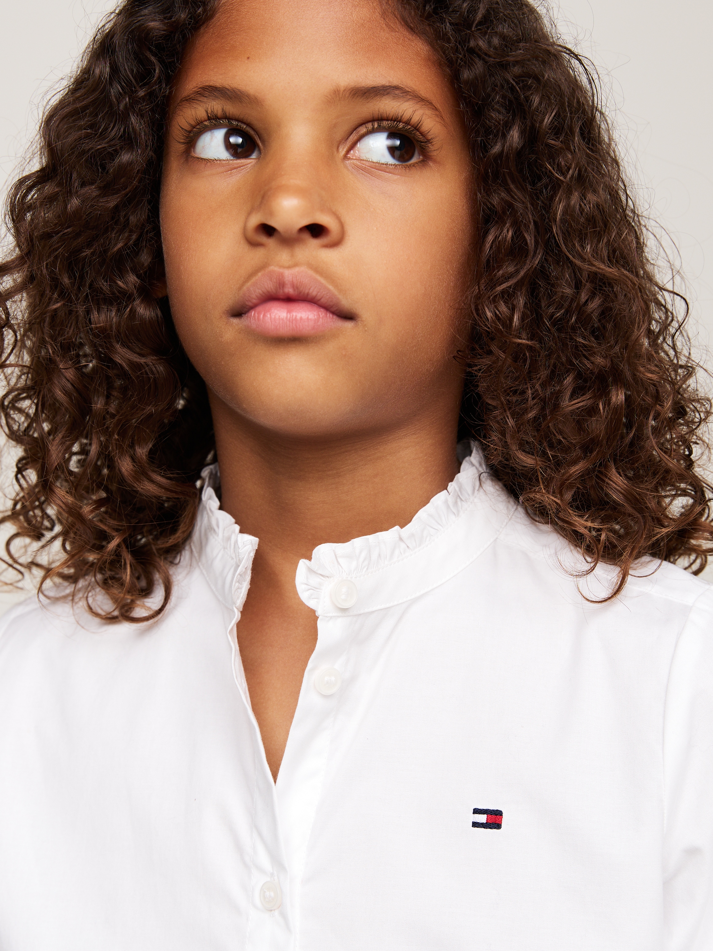 Tommy Hilfiger Langarmbluse »RUFFLE COLLAR BLOUSE LS« Kinder bis 16 Jahre